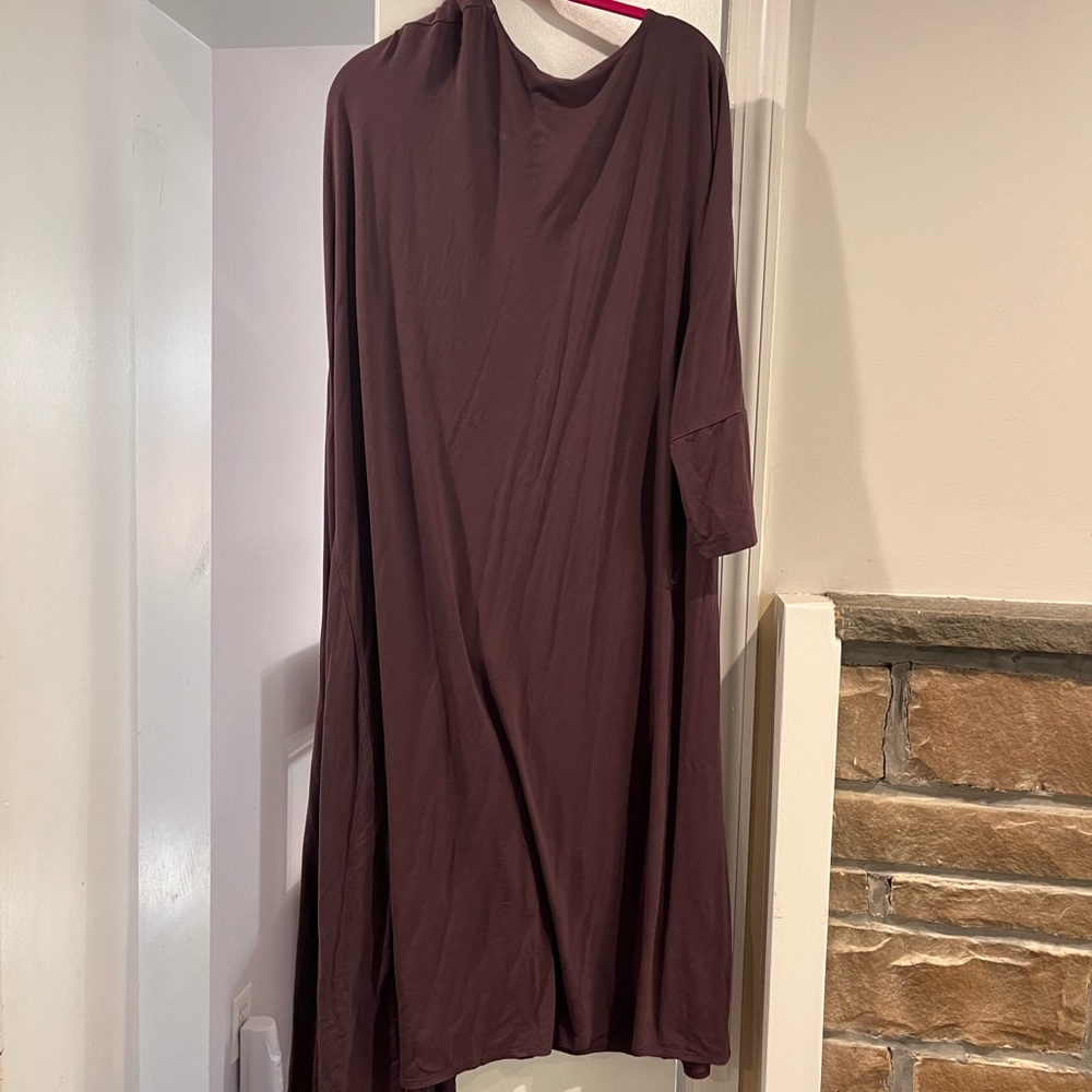 Long Sleeve Dress in Deep Purple